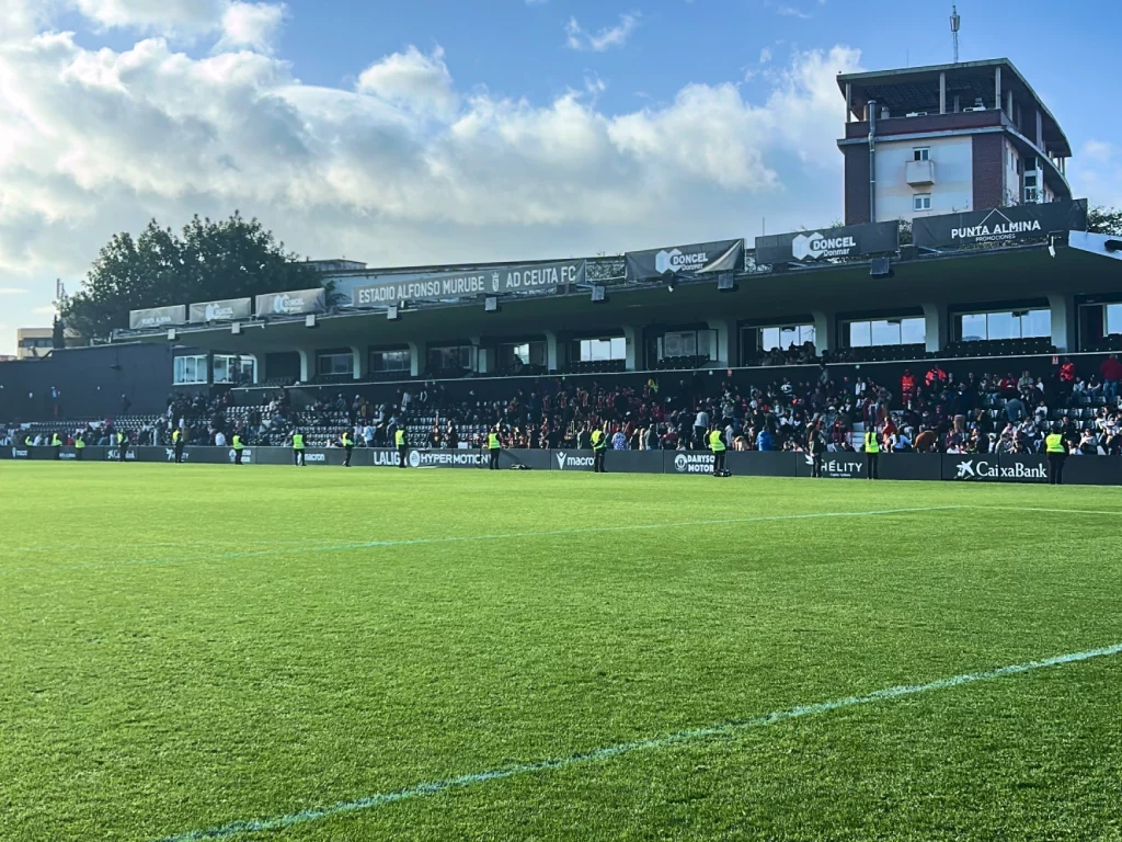 Imagen del estadio Alfonso Murube de Ceuta
