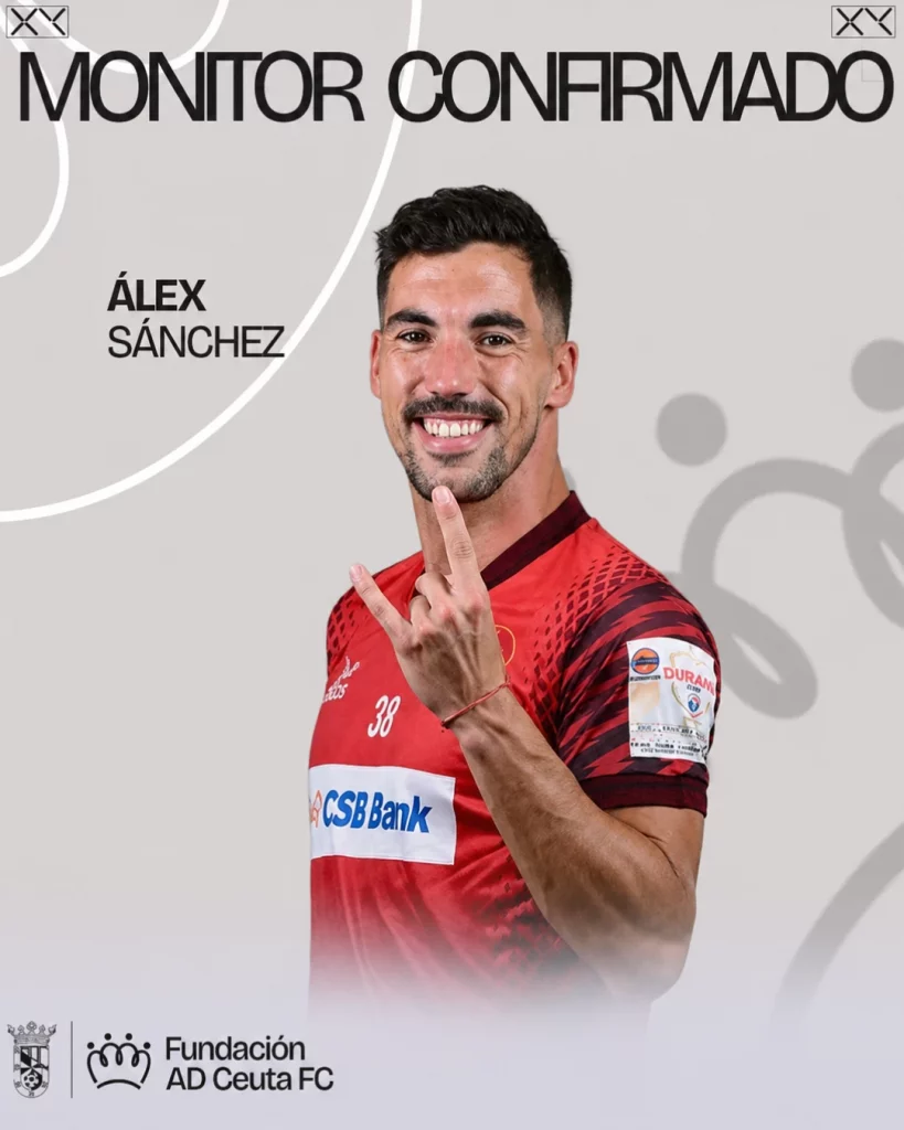 Imagen de Álex Sánchez exfutbilista y monitor del I campus AD Ceuta FC
